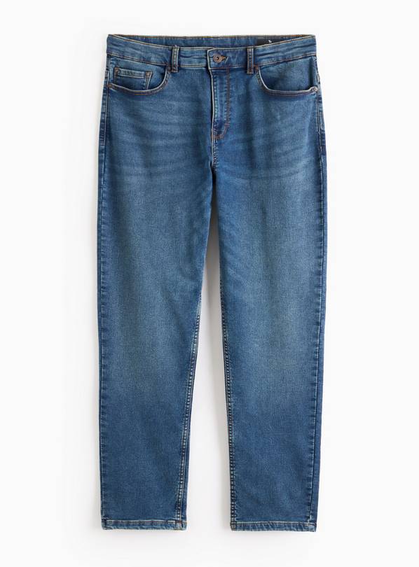 Mid Denim Ultimate Comfort Straight Leg Jeans 30R